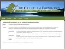 Tablet Screenshot of granthamfoundation.org